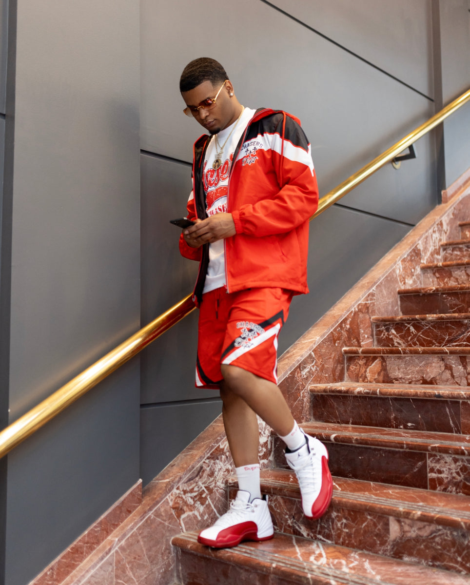 【13MONTH】Recycle Shirring Windbreaker (RED) Badblood Billy Jersey Windbreaker - Red – BBGSHOPHK